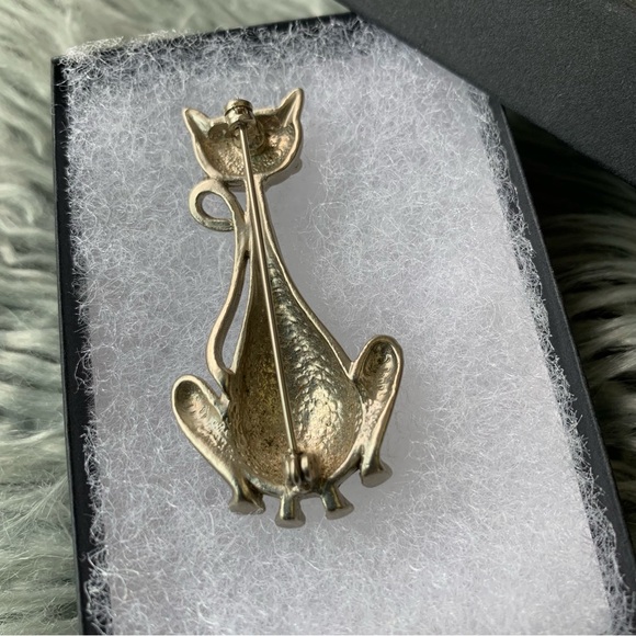 Vintage Cat Pin Brooch - Picture 3 of 6